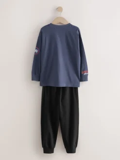 Next - Lot de 2 pyjamas à manches longues (3-16ans) Rouge/Noir Outlet