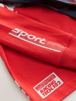 Next - Lot de 2 pyjamas à manches longues (3-16ans) Rouge/Noir Outlet