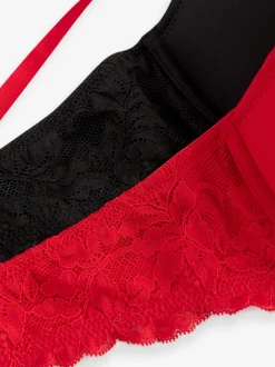 Next Rouge/Noir - Lot de 2 soutiens-gorge T-shirt lissants A-E Online