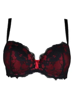 Pour Moi Rouge/Noir - Soutien-gorge Amour à armatures