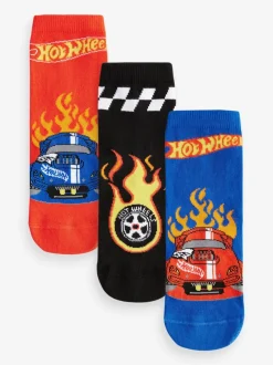 Next Rouge/Noir/Bleu Hot Wheels - Paquet de chaussettes en coton riche 3 Online