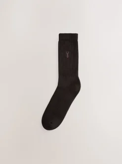 Next Rouge/Orange/Bleu - Lot de chaussettes épaisses brodées 10 Discount