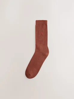 Next Rouge/Orange/Bleu - Lot de chaussettes épaisses brodées 10 Discount