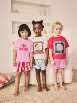 Next Rouge/rose Ma Cherie - Pyjama court 3 Pack (9mois-16ans) Hot