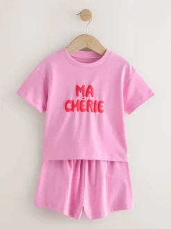 Next Rouge/rose Ma Cherie - Pyjama court 3 Pack (9mois-16ans) Hot