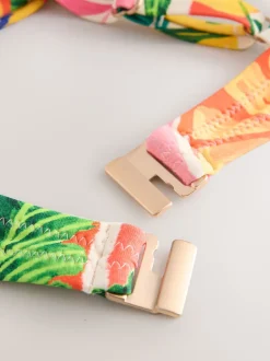 Next Rouge/vert - Haut de bikini rembourré à armatures avec nœud sur le devant Discount