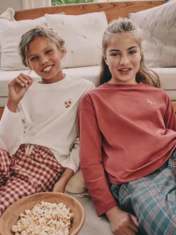 Next Rouge/vert - Lot de 2 pyjamas tissés à carreaux (3-16ans) Best