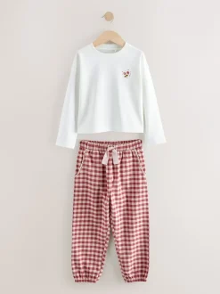 Next Rouge/vert - Lot de 2 pyjamas tissés à carreaux (3-16ans) Best