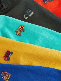 Next - T-shirt Manches courtes 5 Pack (3mois-7ans) Rouge/vert Online