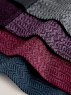 Next - Modal Signature Chaussettes 4 Lot Rouge/vert/bleu à chevrons Hot