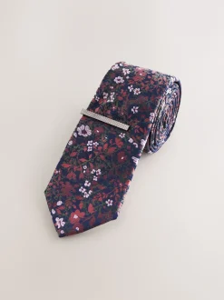 Next rouille - Cravate à imprimé floral Best