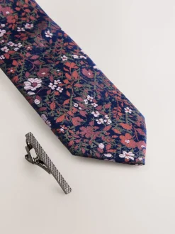 Next rouille - Cravate à imprimé floral Best