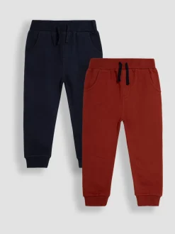 Jojo Maman Bébé Rouille et Bleu marine - 2-Lot Pantalon de jogging Outlet