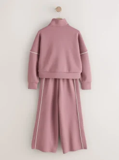 Next Rouille et rose - Ensemble pantalon de jogging super doux à col zippé et jambes Amples (3-16ans) Best