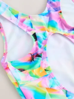 Next Résumé multicolore - Maillot de bain sport à dos ouvert (3-16ans)