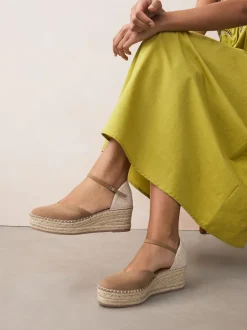 Next sable - Espadrilles à plateforme fermée et à bout compensé Outlet