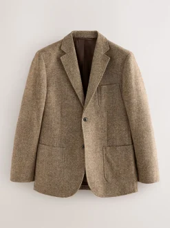 Next sable - Veste de Costume décontractée en laine Blend