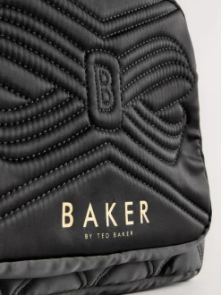 Baker by Ted Baker Sac à dos Filles Back To School noir matelassé avec étui à crayons Best