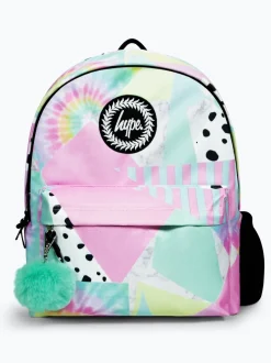 Hype Sac à dos rose emblématique à collage pastel pour fille multicolore New