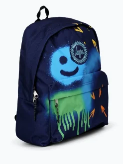 Hype Sac à dos Smiley bleu marine unisexe Spray Outlet