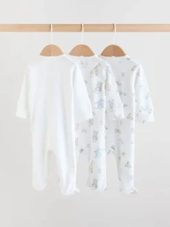 Next Safari blanc - Combinaisons de nuit pour bébé 3 Pack (0-2ans) Hot
