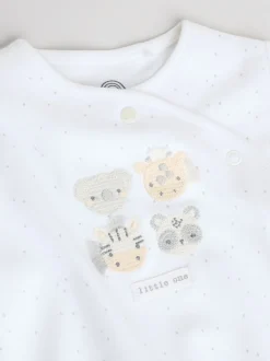 Next Safari blanc - Combinaisons de nuit pour bébé 3 Pack (0-2ans) Hot