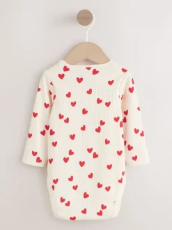 Next Saint-Valentin à cœur rouge - Body à manches longues bébé Discount