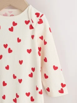 Next Saint-Valentin à cœur rouge - Body à manches longues bébé Discount