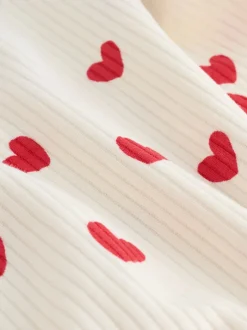 Next Saint-Valentin à cœur rouge - Body à manches longues bébé Discount