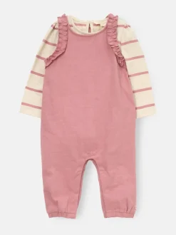 Angel & Rocket Salopette Mila à épaules volantées et body imprimé New