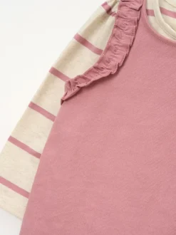 Angel & Rocket Salopette Mila à épaules volantées et body imprimé New