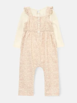 Angel & Rocket Salopette et body Nellie imprimé animal en velours côtelé Best