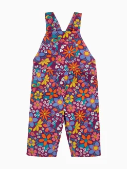 Frugi Salopette violette imprimée Elspeth Clearance