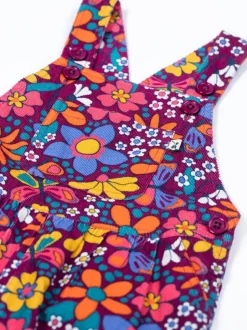 Frugi Salopette violette imprimée Elspeth Clearance