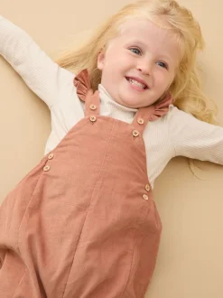 Mori Salopette en velours côtelé à volants Clearance