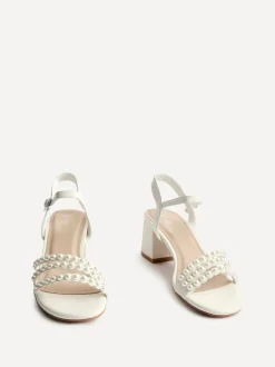 Linzi Sandales à talons Perla avec lanières de perles Outlet