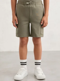 Reiss sauge - Short cargo Oliver Premium en jersey interlock Outlet