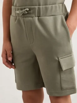 Reiss sauge - Short cargo Oliver Premium en jersey interlock Best