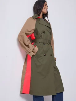 SCAMP & DUDE Trench Color-block Online