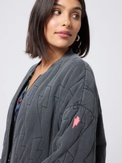 SCAMP & DUDE Veste matelassée à bombardier léger délavé Hot