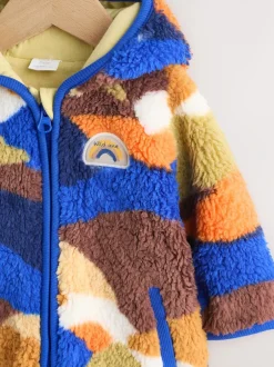 Next Scène bleue à capuche - Veste en polaire bébé (0mois-2ans) Best