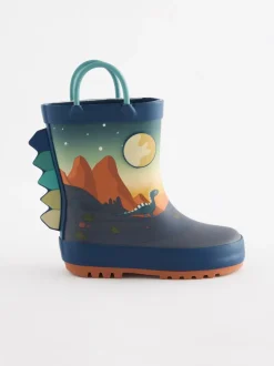 Next - Bottes de pluie à poignée Scène de dinosaure de la marine Outlet