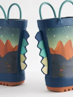 Next - Bottes de pluie à poignée Scène de dinosaure de la marine Outlet