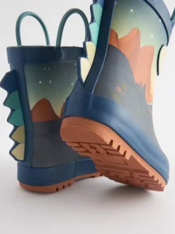 Next - Bottes de pluie à poignée Scène de dinosaure de la marine Outlet