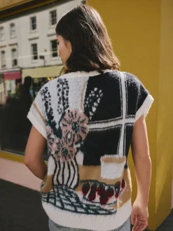 Next Scène de table - Débardeur en maille Sale