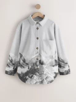 Next Scène grise - Veste-chemise polaire Best