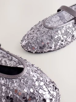 Next Sequins en étain - Chaussures Forever Comfort® Mary Jane avec ornements de sequins Sale