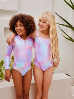 Next Sequins roses arc-en-ciel à paillettes - Maillot de bain à col dégagé (3-16ans) Discount