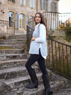 Seraphine Gilet de Grossesse en laine Blend Pointelle Outlet