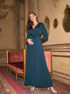Seraphine Robe longue de Grossesse et d’Allaitement haut de gamme Discount